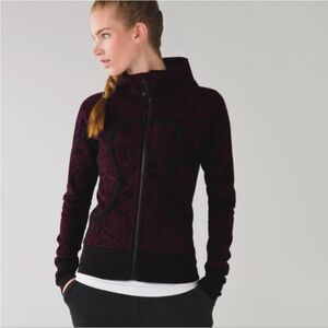 Lululemon Scuba Hoodie Crushes Black Cherry and Black